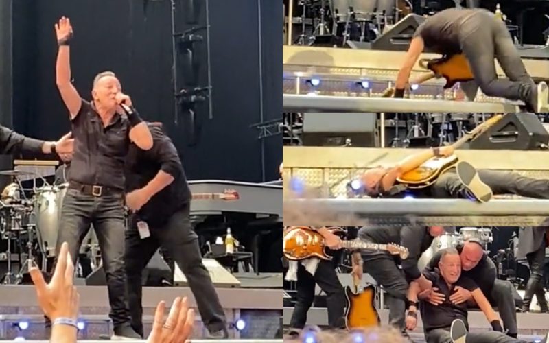 Anti-Trump Singer Bruce Springsteen Falls on Stage