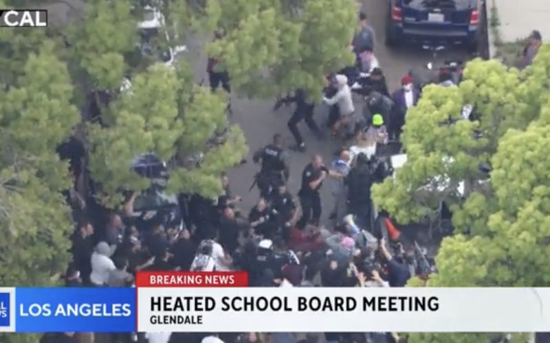 Antifa Shows up to Fight Armenians after They Protest LGBT Curriculum at California City School