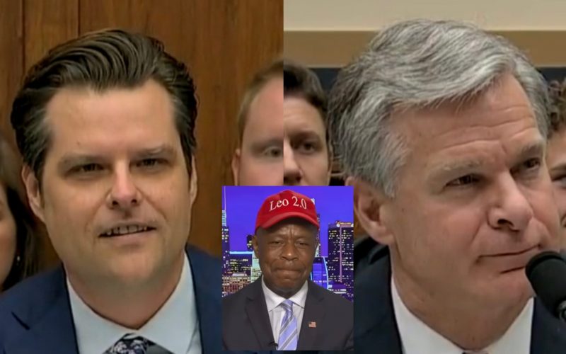 Leo Terrell Demands Chris Wray Resign After he Bashfully Sidesteps Matt Gaetz Questioning of Hunter Biden ‘Smoking Gun’
