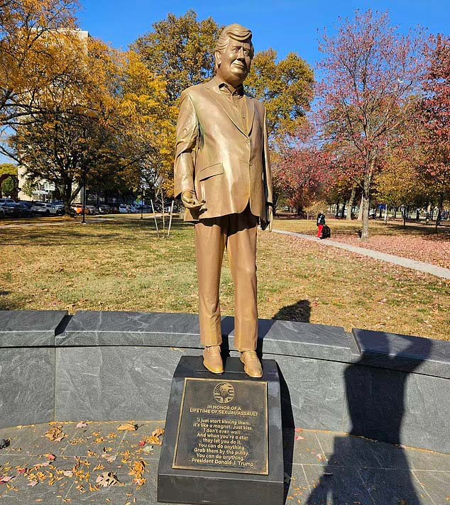 Mysterious Trump Statues Are Popping Up in Major Cities Ahead of the Election