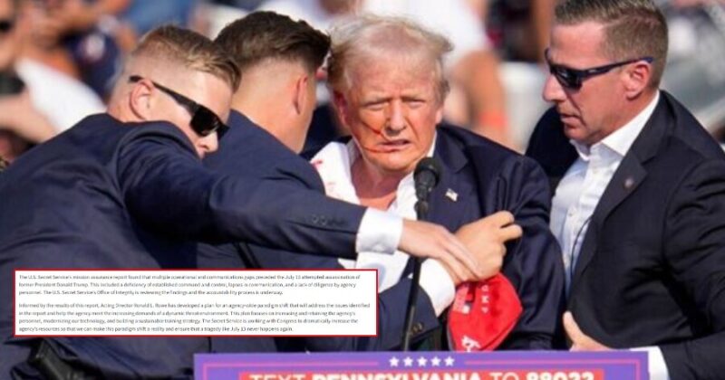 NEW REPORT: Secret Service Releases Internal Review of July 13 Attempted Assassination on Trump