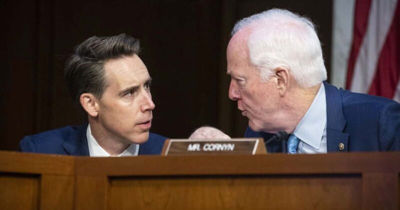 Josh Hawley Makes Surprising Endorsement for McConnell Successor