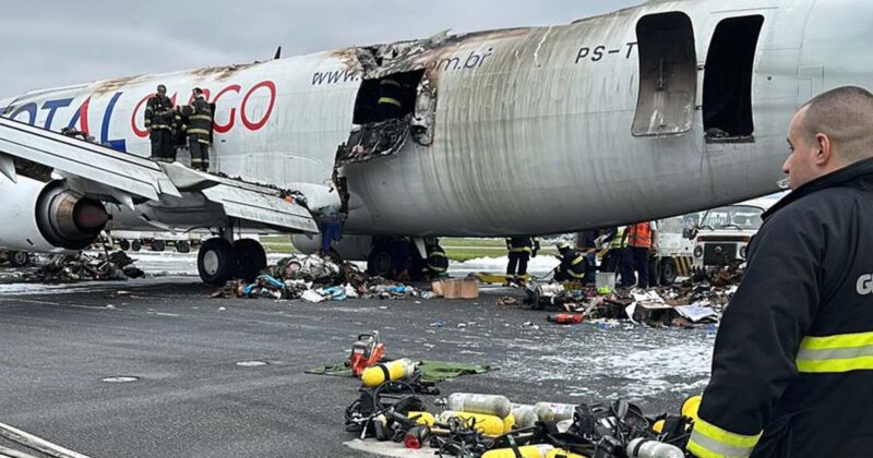 Boeing 737 Destroyed by Fire After Emergency Landing