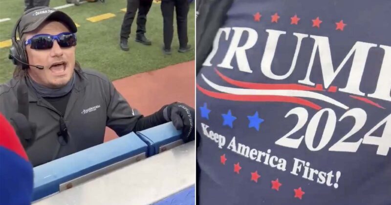 ‘What a Joke’: Footage Shows NFL Stadium Security Confronting Fan Over Trump Shirt