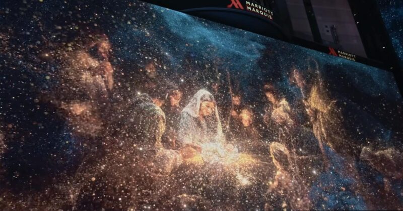 Watch: Times Square Billboards Go Dark Then Explode Into Worship of Jesus, Celebrating His Birthday