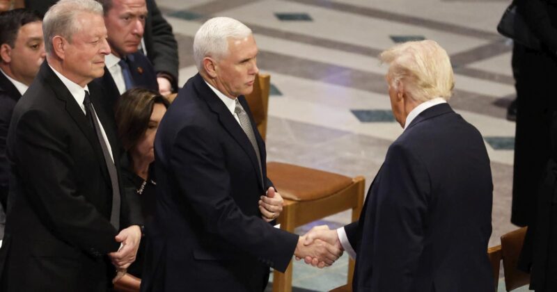 Mike Pence Reveals What He Said to Trump at Jimmy Carter’s Funeral