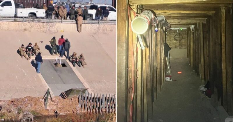 Watch: Smuggling Tunnel with Electricity and Ventilation from Mexico to US Discovered