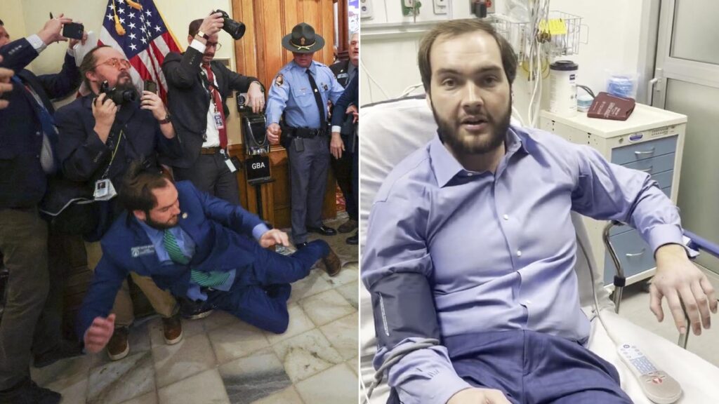 Georgia Senator Provides Update from Hospital After Being Violently Shoved to the Ground