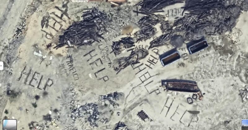 Satellite Image Reveals Chilling ‘Help’ Signs in California, Stirring Social Media Speculation