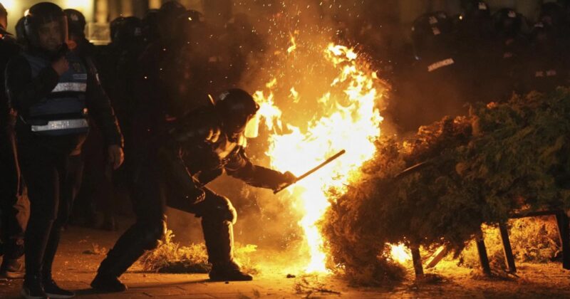 Mass Protests Erupt Across Romania After Right-Wing Presidential Candidate Banned