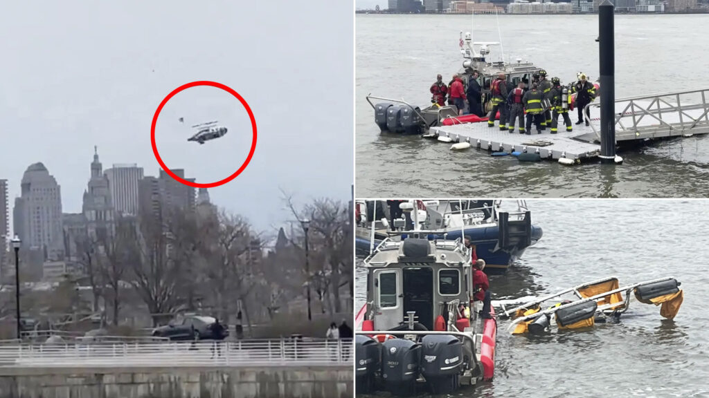 Helicopter Crashes Into NYC’s Hudson River with Children Inside Leaving at Least 6 Dead
