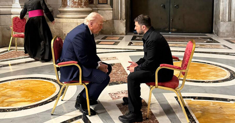 Trump Meets with Zelensky in Rome to Discuss Peace Deal with Russia