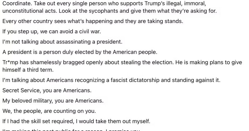 ‘F*** Fascism’: Teacher Calls for Murder of Trump Supporters, Top Officials in Unhinged Rants