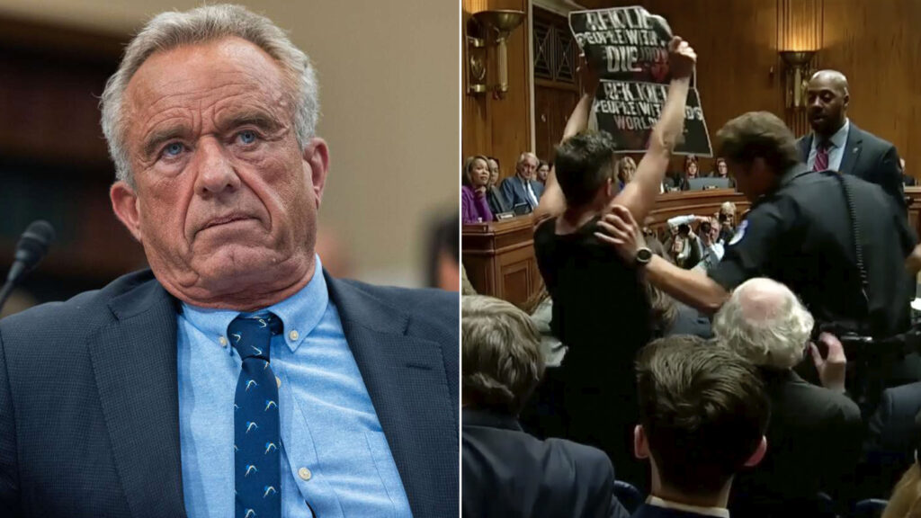Watch: Chaos Erupts at Capitol Hill Hearing After Protesters Shout Over RFK Jr