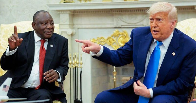 Watch: Trump Confronts South African President with Video on Treatment of White Farmers