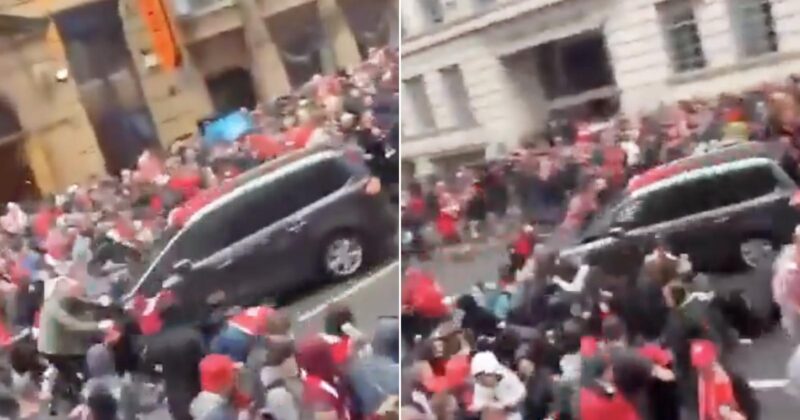 Shocking Video: Driver Plows Through Crowd of Soccer Fans in UK