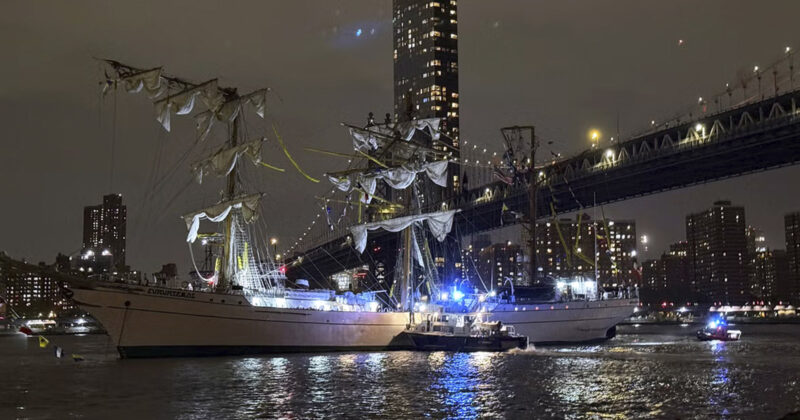 Mexican Navy Tall Ship Crashes Into Brooklyn Bridge – Rescue Effort Underway