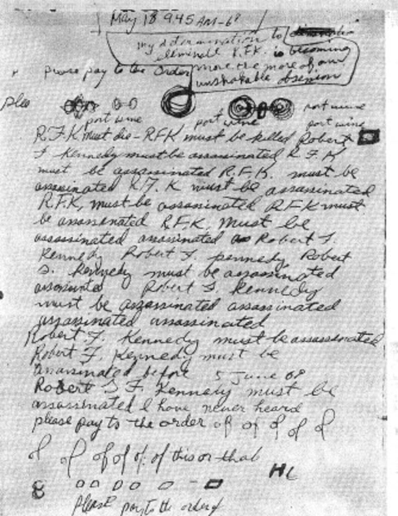 CIA Releases 1,400 New Pages on RFK Assassination, Including Chilling Note from His Killer