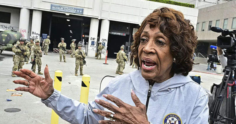 Watch: Maxine Waters Attempts to Enter LA Detention Center — Harasses ICE Agents