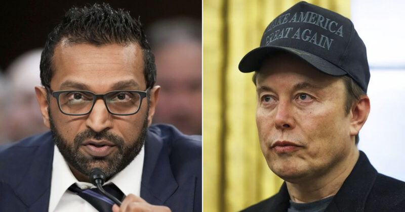 FBI Boss Kash Patel Has This Response to Musk Threat to Expose Trump in Epstein Files