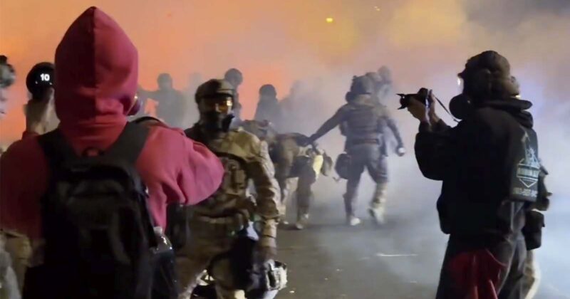 Watch: Anti-ICE Riot Explodes in Portland