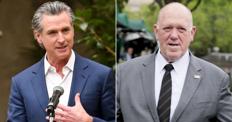 ‘Arrest Me, Let’s Go!’: Newsom Taunts Border Czar Tom Homan Amid Anti-ICE Riots