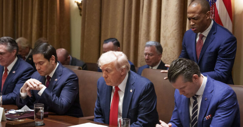 Watch: Trump Cabinet Holds Powerful Prayer for Texas