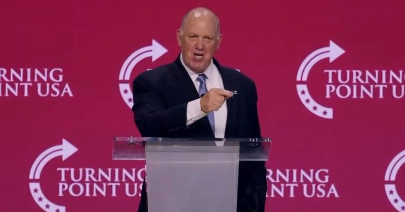 Watch: Tom Homan Rips Heckler at TPUSA Event