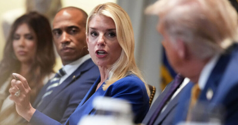 AG Bondi Responds to Epstein Fallout at Trump Cabinet Meeting