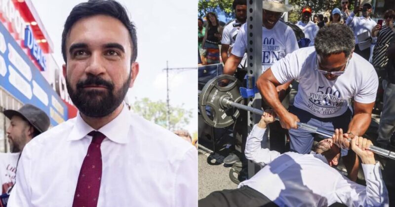 Watch: Mamdani Struggles to Lift 135-lb Barbell at Men’s Day Event