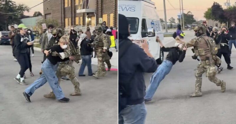 Watch: Dem Candidate Shoved to Ground by ICE Agent for Blocking Vehicle