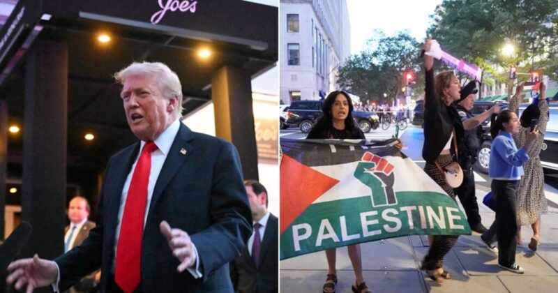 Watch: Pro-Palestine Protesters Confront Trump During Dinner at D.C. Restaurant