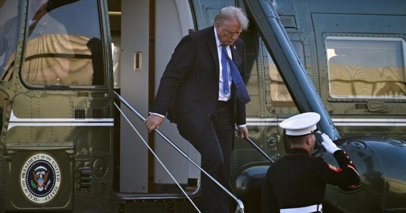 BREAKING: Secret Service Arrests Man Who Endangered Trump by Pointing Laser at Marine One