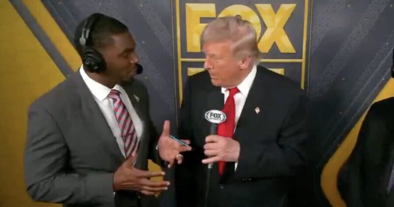 Watch Trump’s viral video after he gives play-by-play commentary during an NFL game