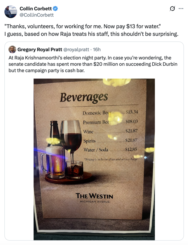 Democrat Congressman Faces Backlash After Pricey Election Night Drinks