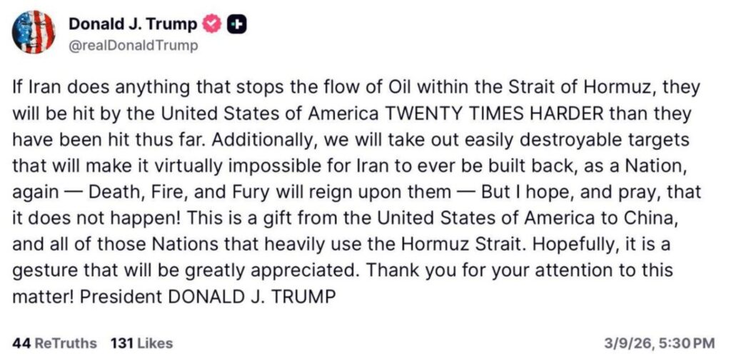 Iran’s Security Chief Issues Stark Warning to Trump