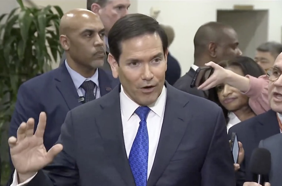 Rubio Cuts Off Reporters After Strongly Backing Trump’s Iran Missile Strikes