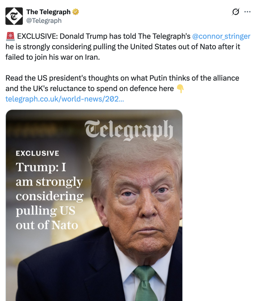 Trump Considers Major NATO Withdrawal Amid Rising Tensions