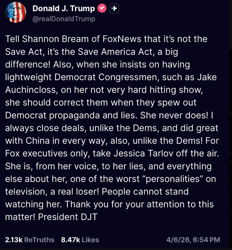 Trump Urges Fox News to Dismiss Two Prominent Hosts