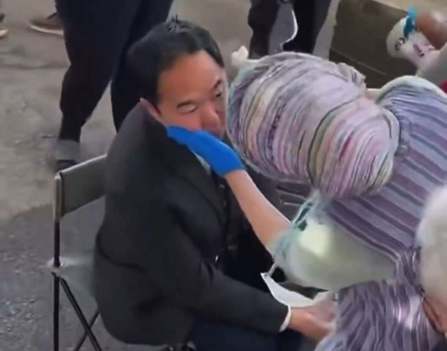 Senator Kim Faces Pepper Spray During Protests at Immigration Facility