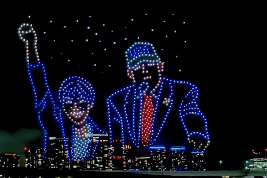 Japan Celebrates America’s 250th Anniversary with Breathtaking Drone and Fireworks Display