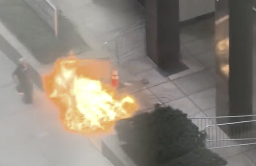 Alarming Video Emerges of Manhattan ICE Building Explosion