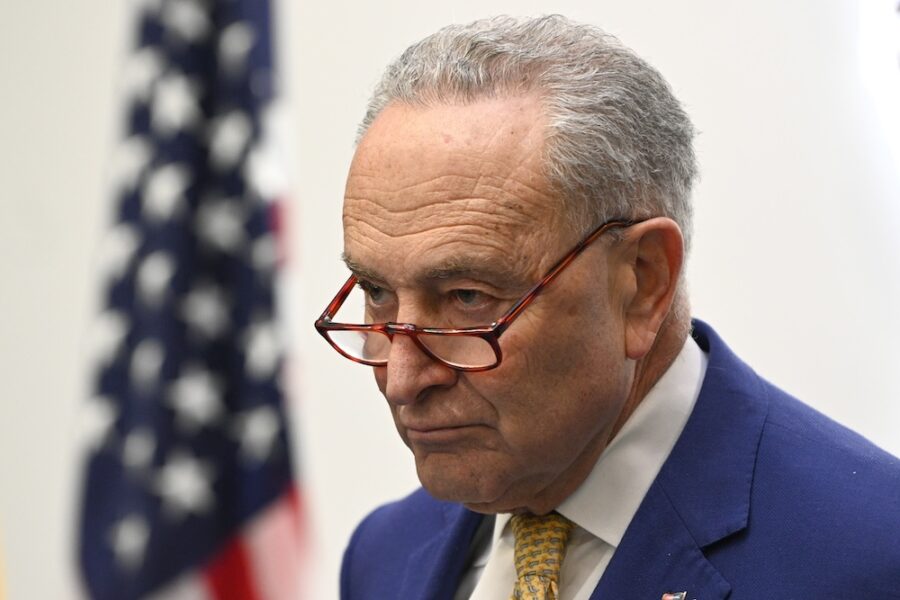 Senator Schumer Faces Embarrassment During Live Remarks