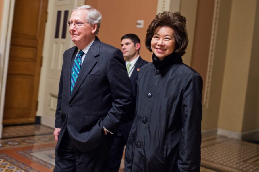 Elaine Chao’s Trip to China Raises Eyebrows Amid Mitch McConnell’s Health Scare