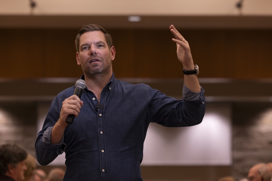 Surveillance Footage Captures Eric Swalwell with Federal Agents at Airport